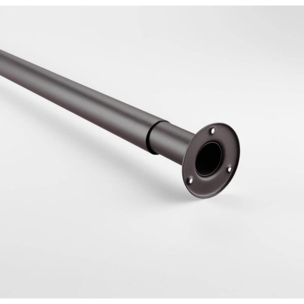 Brightroom Telescope Closet Connector Rod Bar 60” Dark Gray 44 Lb Capacity